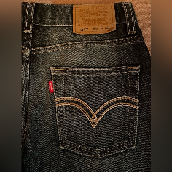 EUC Levi Red Tag 514 Slim Straight 26x26.5 - Picture 3 of 10